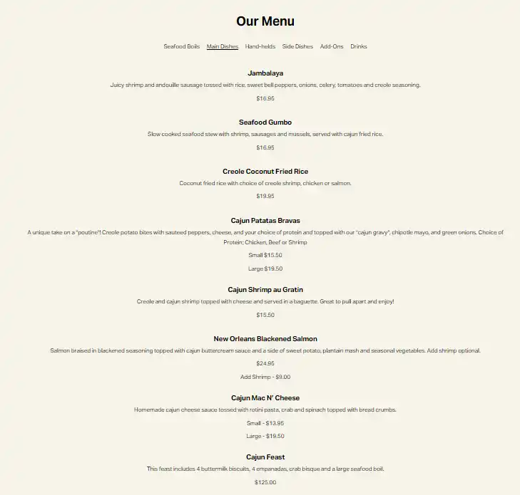 menu image