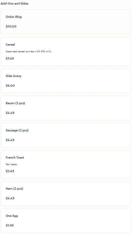 menu image
