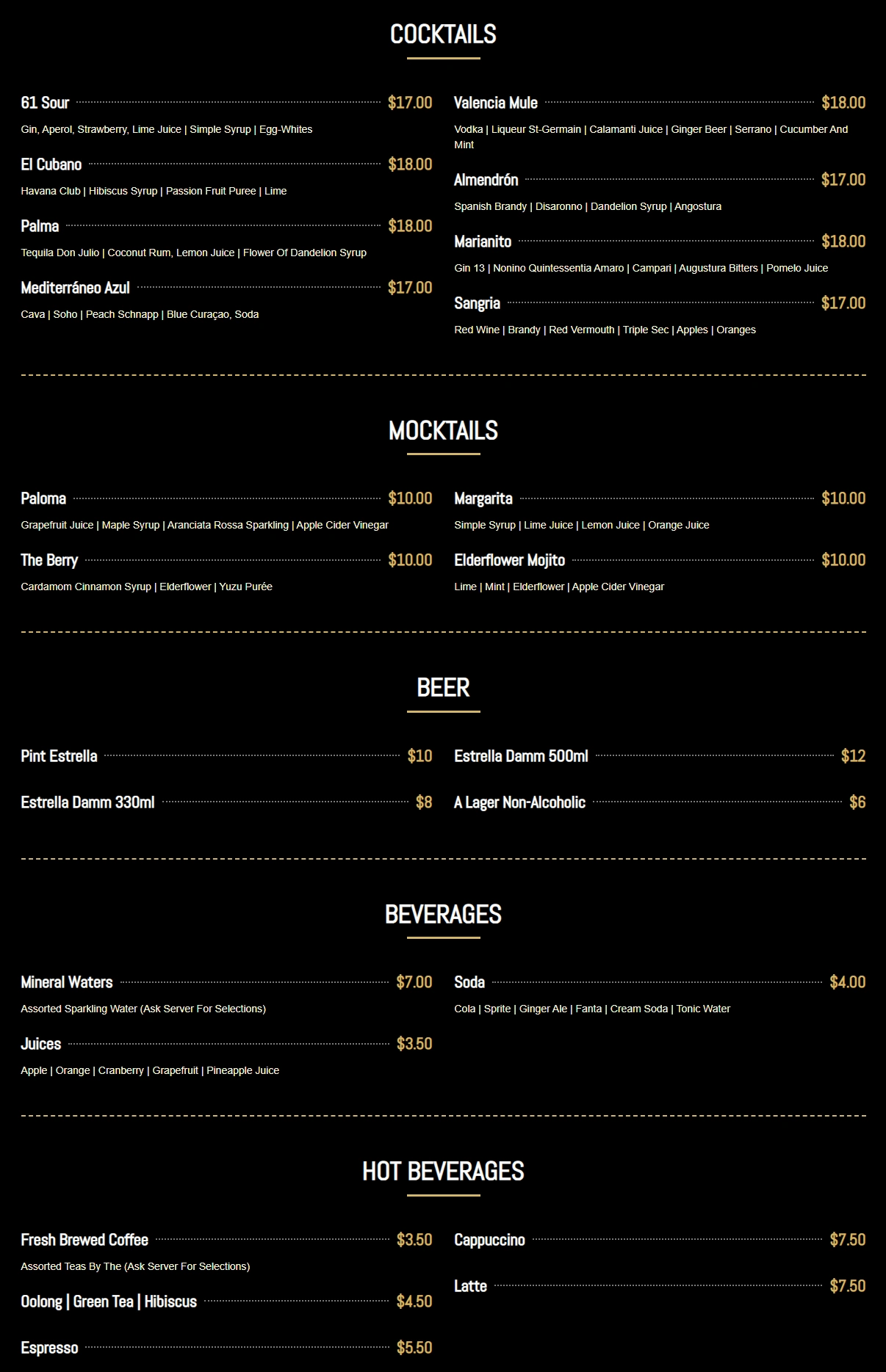 menu image