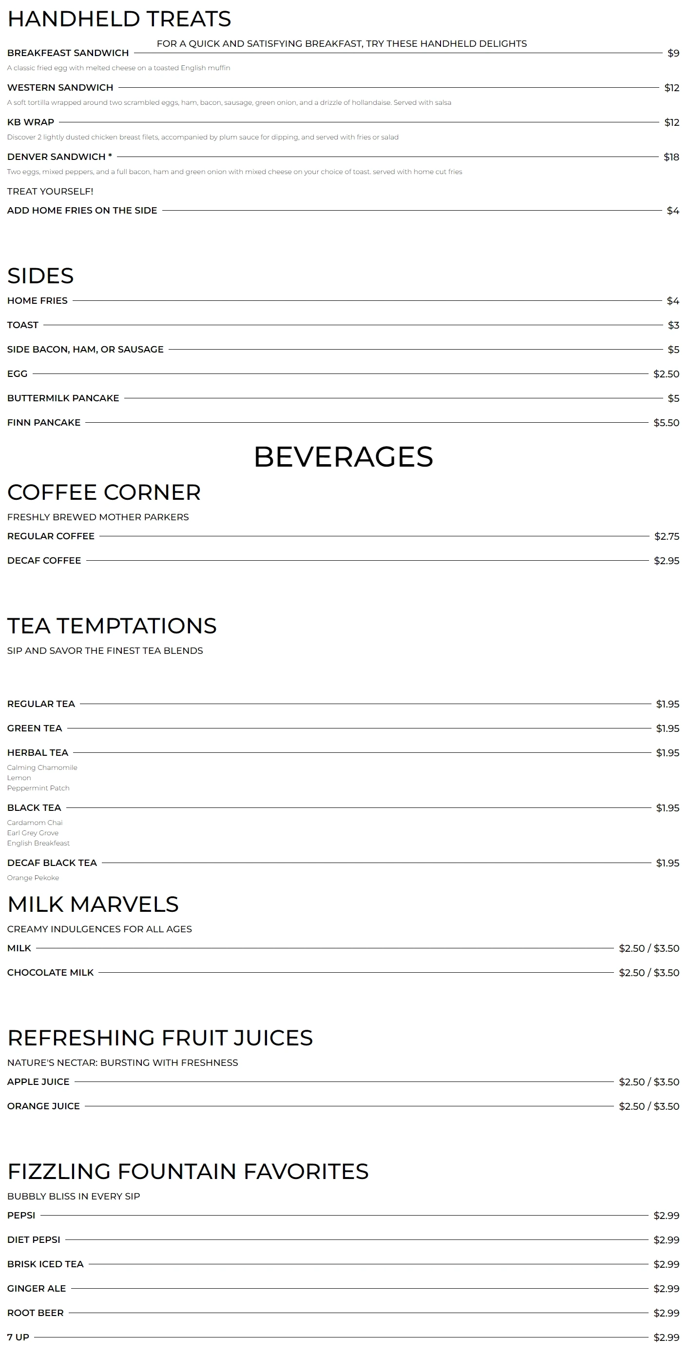 menu image