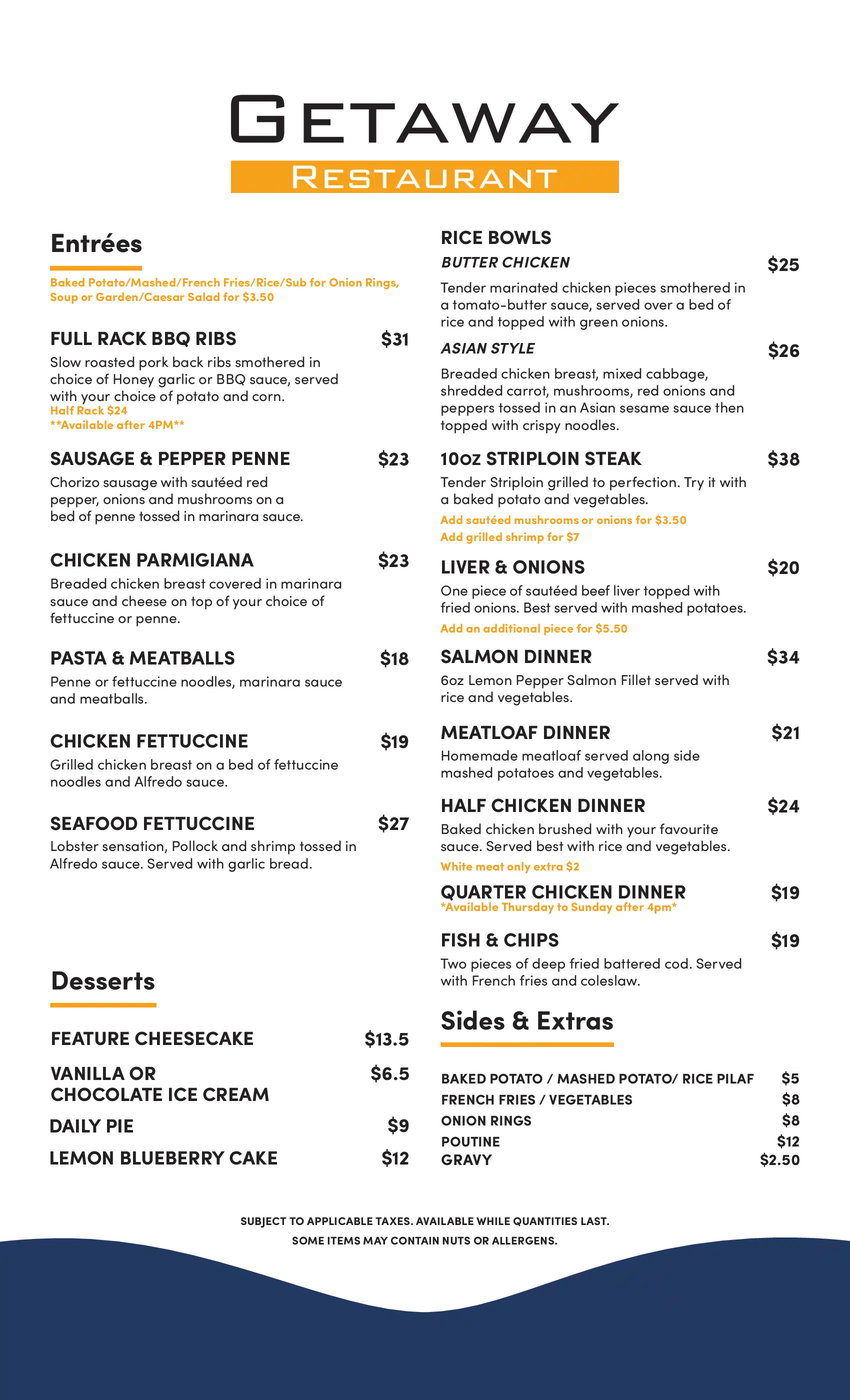menu image