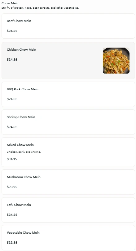 menu image
