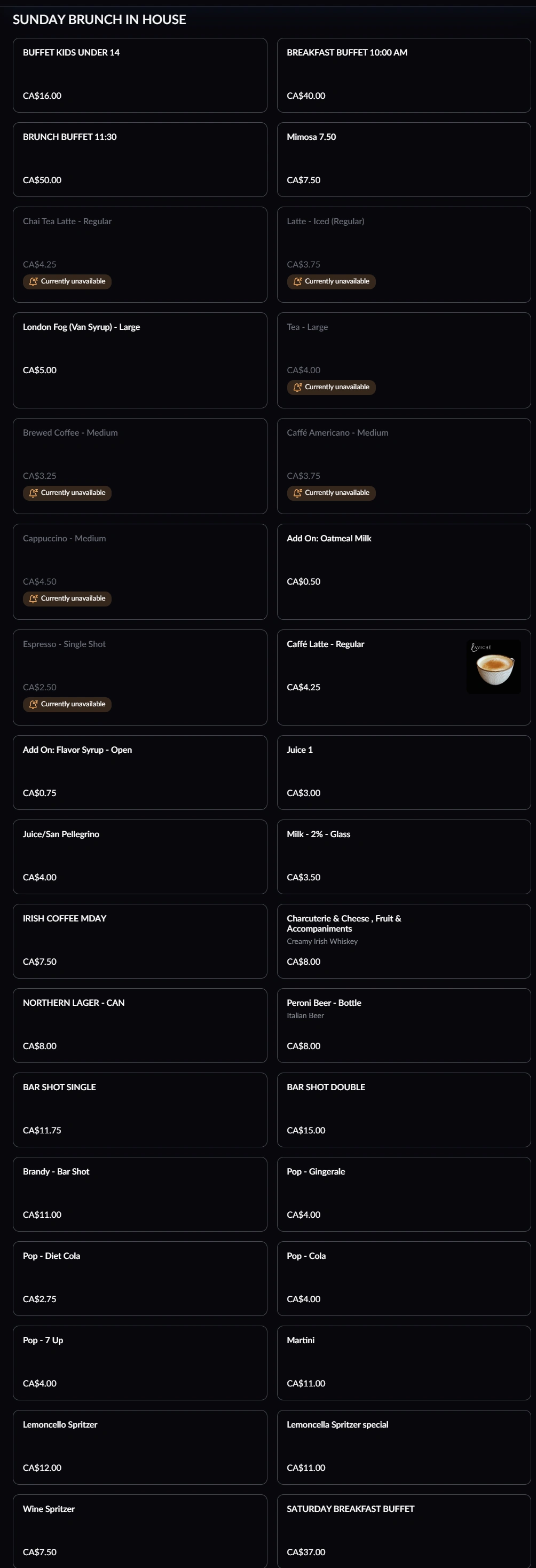 menu image