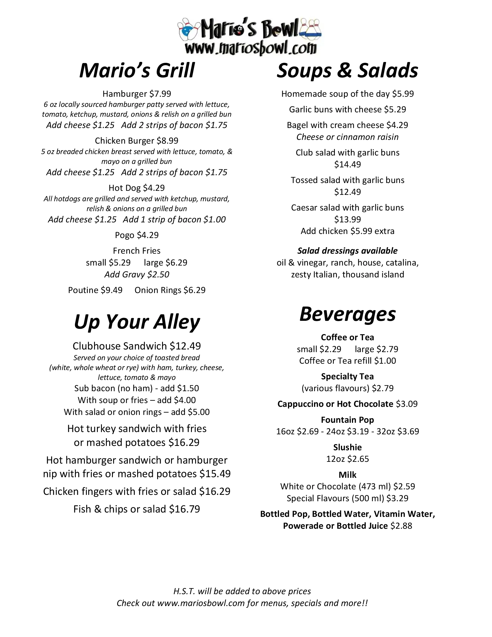 menu image