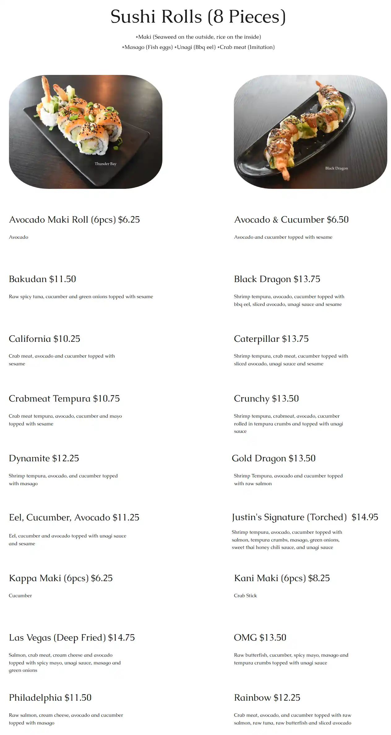 menu image