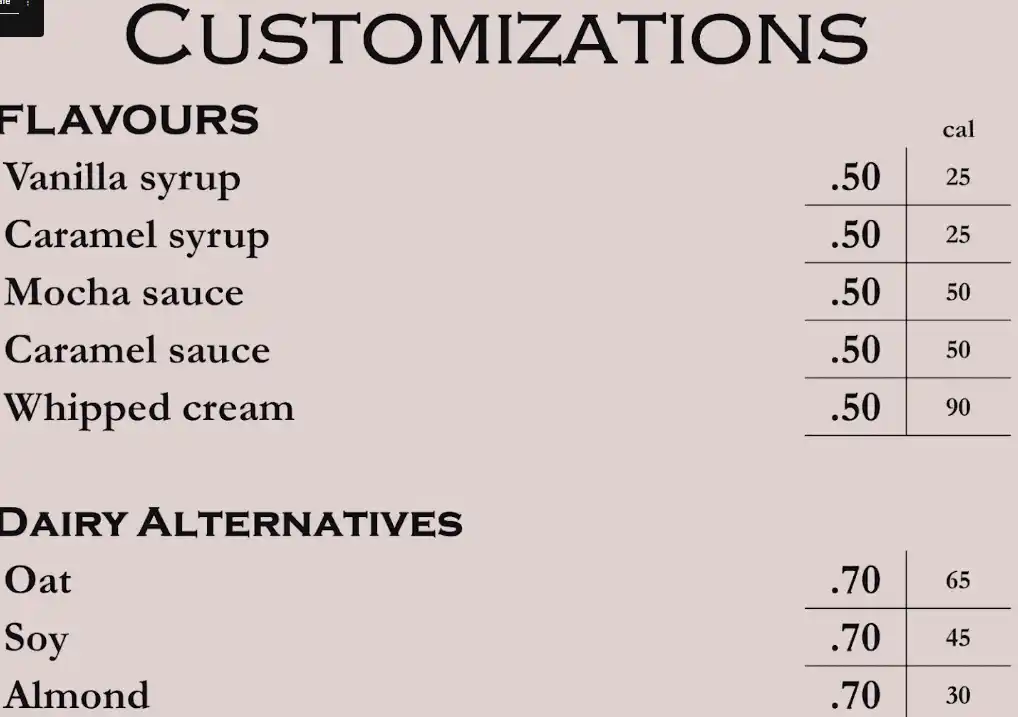 menu image