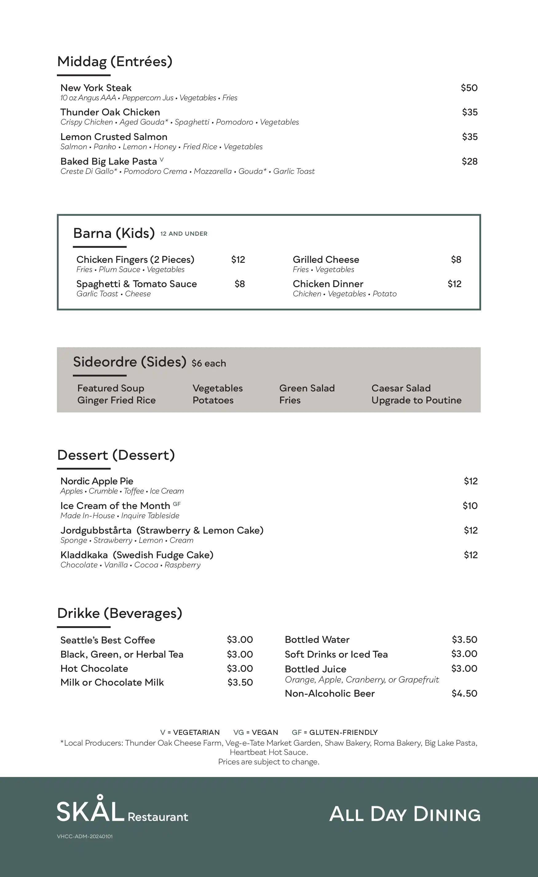 menu image