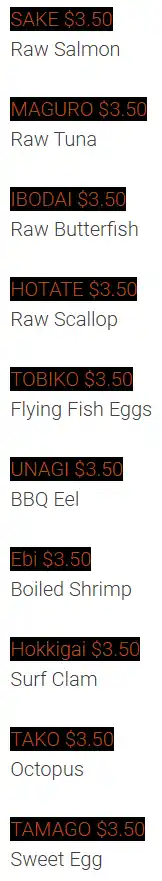 menu image